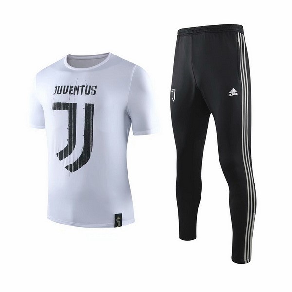 Trainingsshirt Juventus Komplett Set 2019-20 Schwarz Weiß